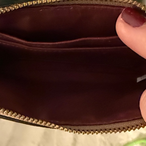 Coach Taupe Leather Wristlet EUC - Picture 3 of 3